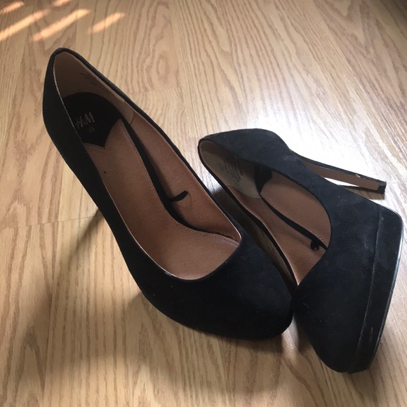 Black Suede Heels - Picture 6 of 6